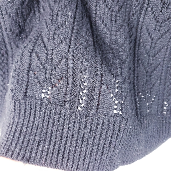 Lauren Ralph Lauren Fair Isle Sweater Mohair Wool Women’s Small Black Purple - Picture 4 of 8